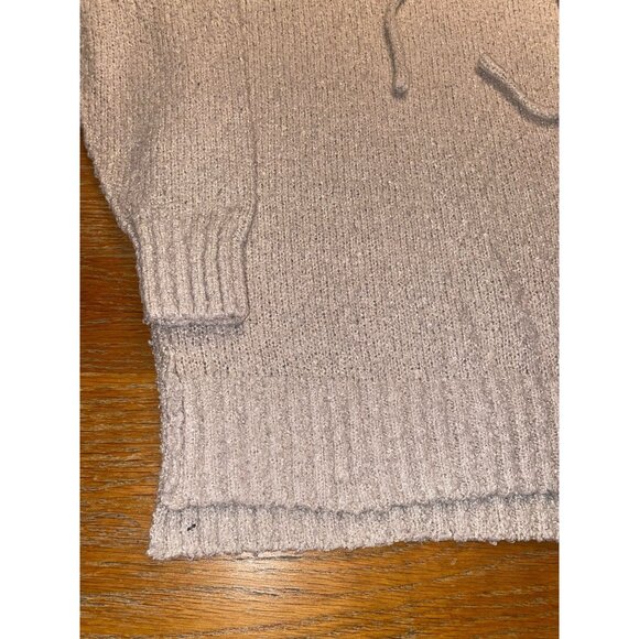Lone Tree Womens Knit Hooded Sweater Size Small Beige - Picture 3 of 5